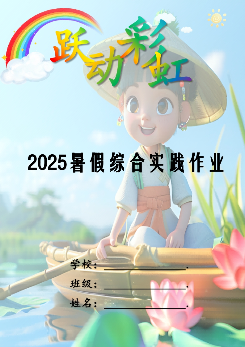 2025年暑假学生综合实践作业设计模板-教务文库