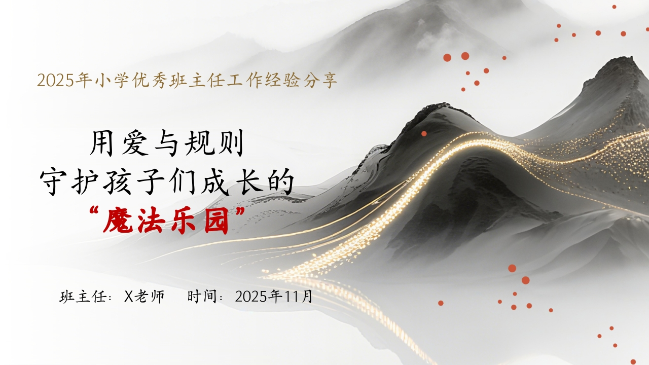 【经验分享】小学优秀班主任经验分享：用爱与规则，守护孩子们成长的“魔法乐园”-教务文库