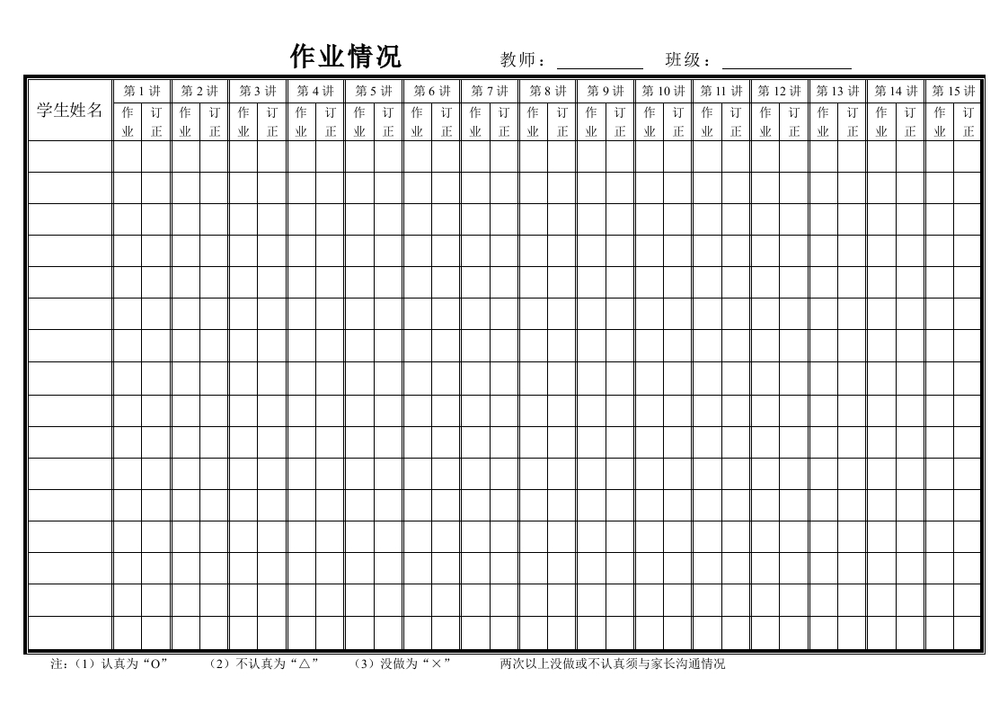 作业情况-教务文库
