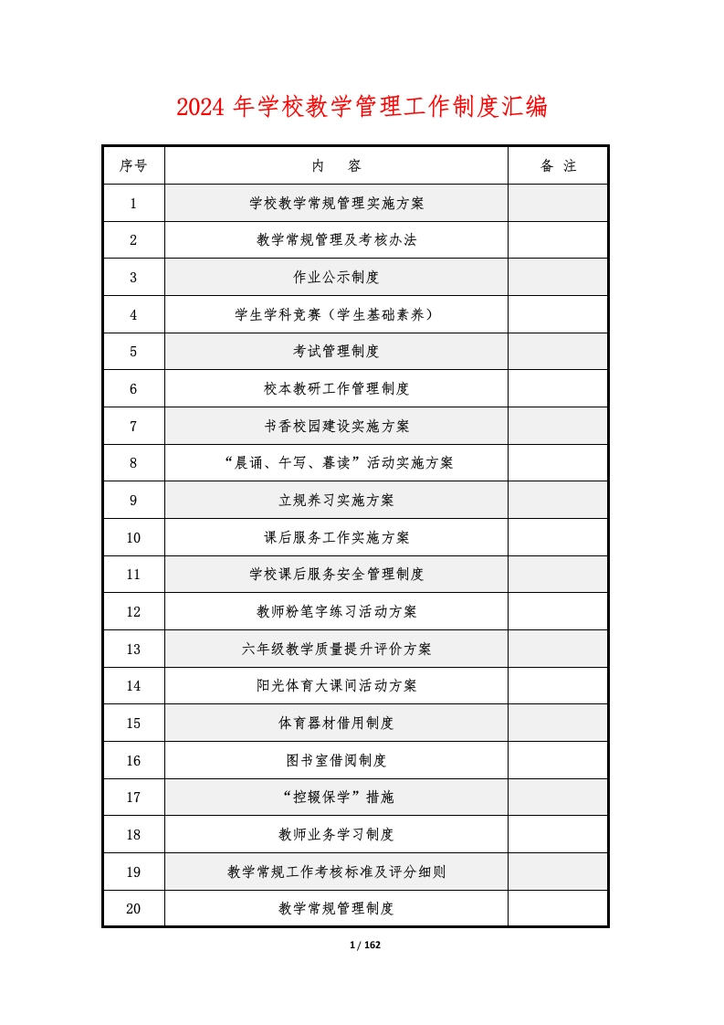 学校教学管理工作制度汇编-教务文库